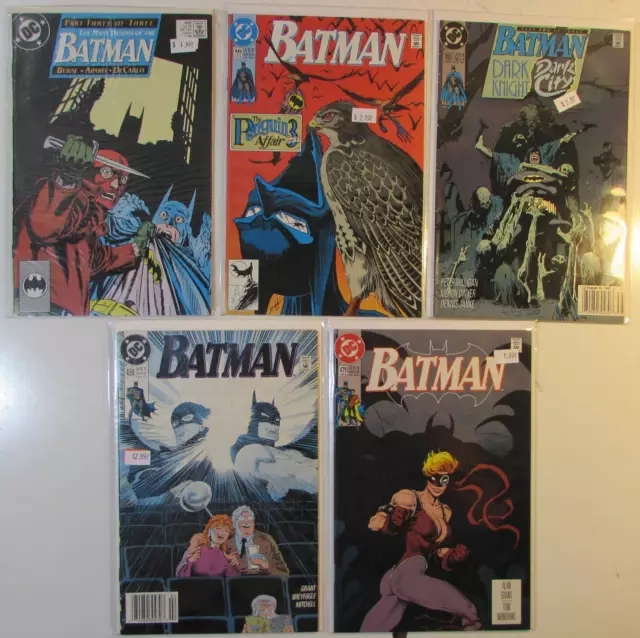 Batman Lot of 5 #435,449,453,459,479 DC Comics (1989) 1st Print Comic Books