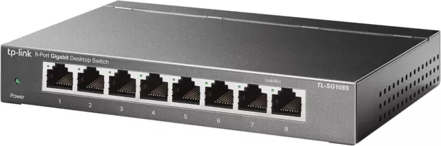 8 Port Gigabit Ethernet Network Switch Ethernet Splitter Hub Desktop