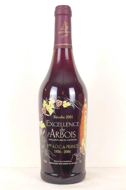 arbois henri maire excellence rouge 2001 - jura