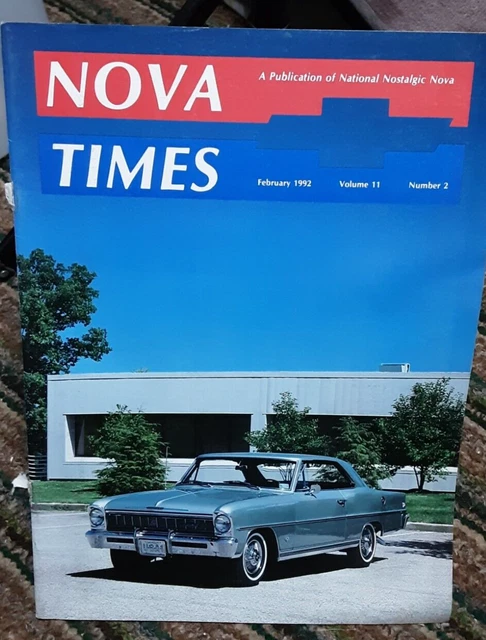 NOVA Times February 1992 Magazine Chevrolet vintage