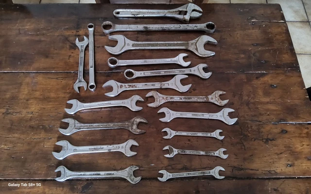 Lot D'Outils FACOM Anciens - Clés Plates, Clés à Pipe, Etc. - Occasion, Marques D'Usure
