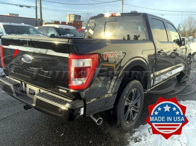 F150 Rear FIT: 2021-2024 FORD F-150 Rear Door Tailgate Cover Bumper Accent Trim ...