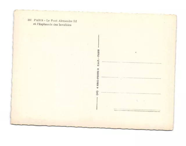 PARIS FRANCE - Le Pont Alexandre III Vintage Postcard $8.95 - PicClick