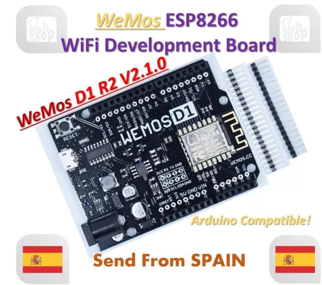 WeMos D1 R2 V2.1.0 NodeMCU WiFi ESP8266 Development Board Compatible Arduino UNO