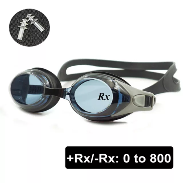 Gafas Natación Graduadas Adult RX Prescription Swim Goggles Anti-fog Coated Rx