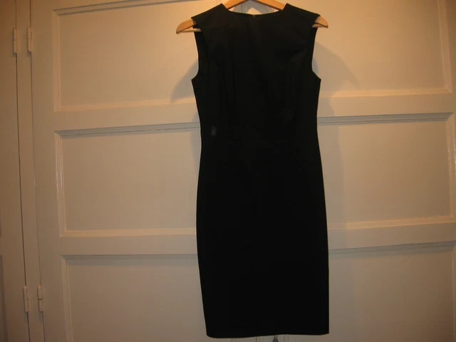 Robe Noire Zara En Gaze De Coton - Taille L, Longueur Genou - Neuve Sans étiquettes, Style Chemisier
