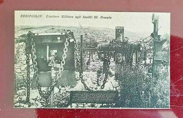 cartolina redipuglia cimitero militare formato piccolo '900