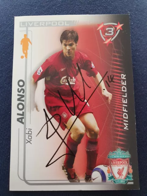 SIGNED CARD - Xabi Alonso