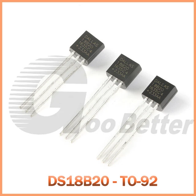 DS18B20 PROGRAMMABLE DIGITAL Temperature Sensor Chip TO92 Raspberry