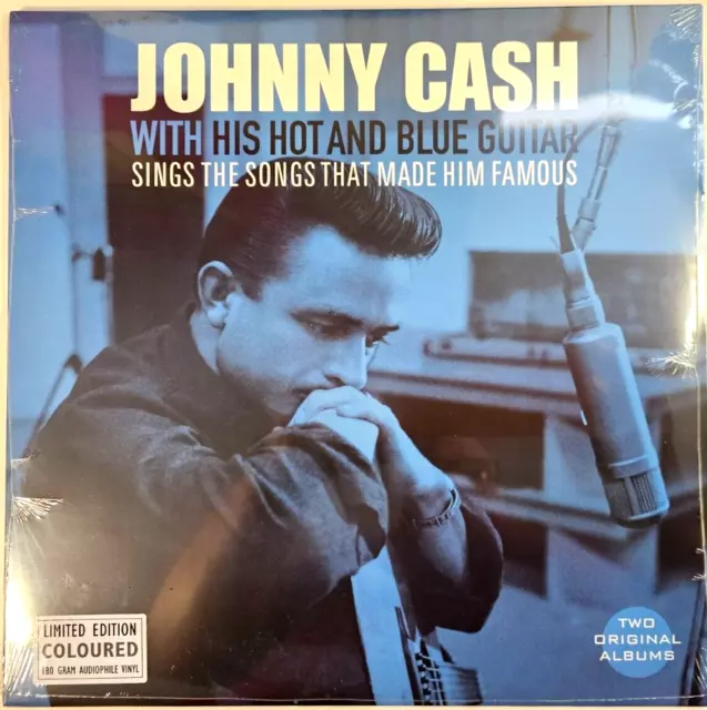 Johnny Cash With His Hot And Blue Guitar Sings The Songs That Made Him Famous LP