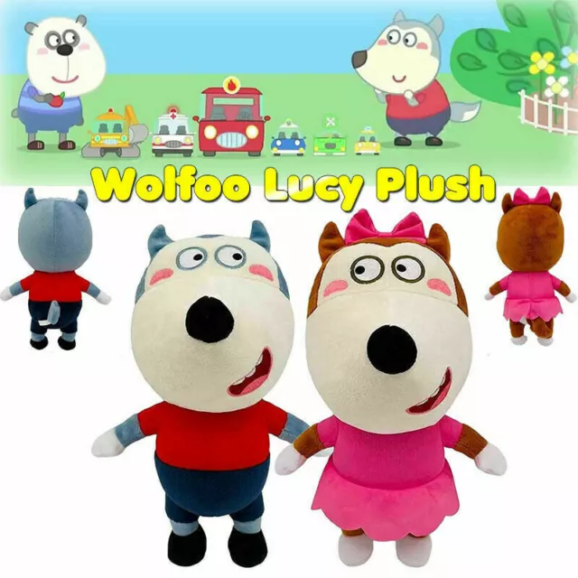 ADORABLE 25CM WOLFOO Lucy Plush Toy Soft And Cuddly Stuffed