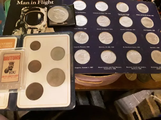 Britons need you silver plated ingot, decimal coins,royal wedding coin
