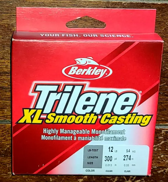 Berkley Trilene XL SMOOTH CASTING 12LB Clear Fishing Line! #XLFS12-15