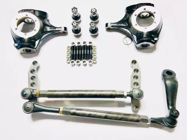 Gm/Chevy/Jeep Dana 44 Complete 1-Ton Crossover High Steer Kit-W/Knuckles And Dom