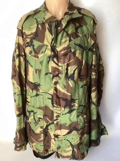 BRITISH ARMY ISSUE 1968 Pattern DPM Combat Smock Clix Zip Size 5 NATO ...