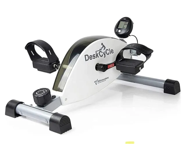 DeskCycle FBA_TT-DSC Under Desk Bike Pedal Trainer - White