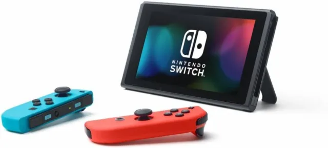 Nintendo Switch Console Latest Model Ext Battery Life Console Neon Red-Blue/Grey
