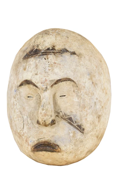 Ibibio Eket Mask Round Cross River Nigeria African Art