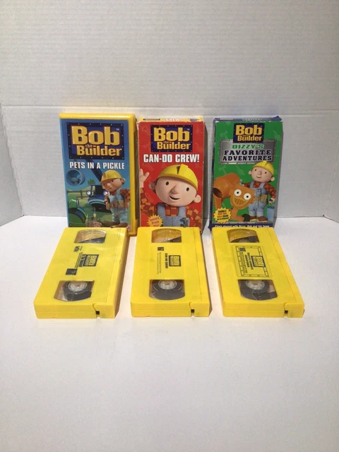 LOT OF 3 Bob The Builder VHS Tapes Pets In A Pickle Can Do Crew Dizzy’s ...