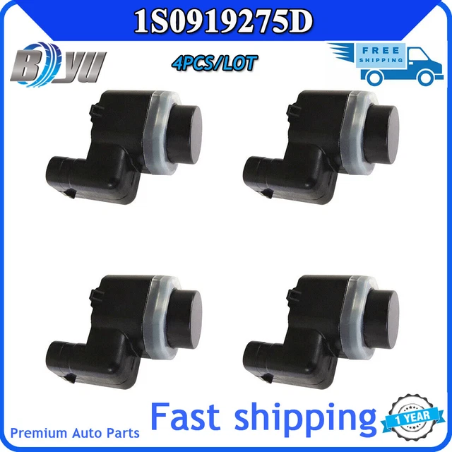 4PCS BLACK PDC Backup For Audi A1 A3 Volkswagen Golf 1S0919275D Parking Sensor