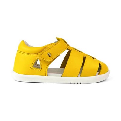 sandalo ragnetto in pelle marrone caramello Cross Jump Bobux Bobux I-Walk 