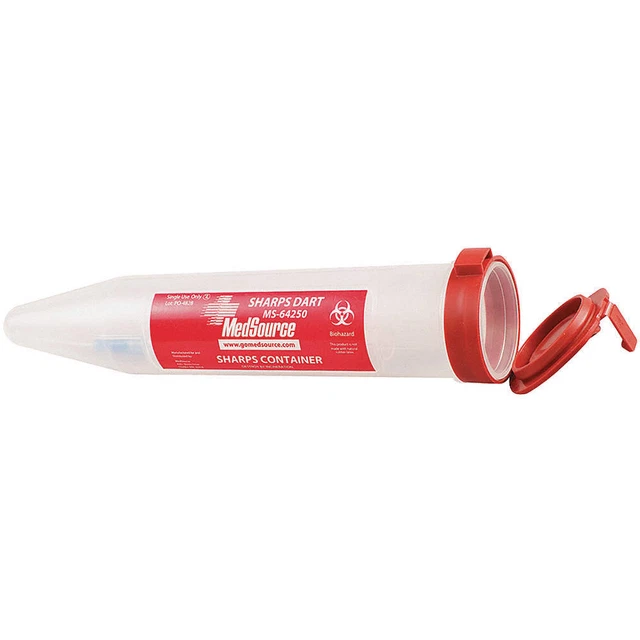 MEDSOURCE MS-64250 Sharps Container,3/8 gal.,PK24