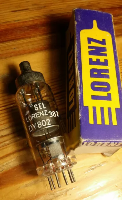 1 Stück NOS Original Röhre DY802 SEL LORENZ Vacuum Tube DY 802