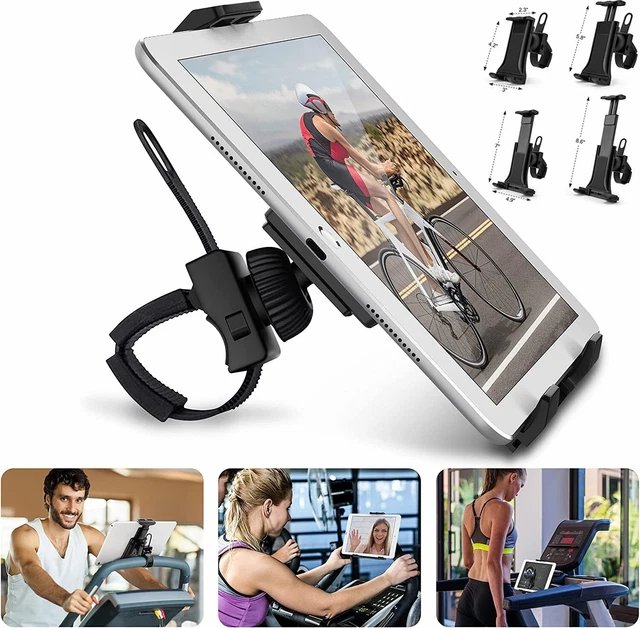 Universal Holder For Indoor Gym Bike Handlebar Phone Tablet Mount 3.5''-12''