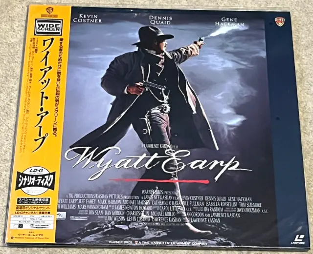 Kevin Costner WYATT EARP Gene Hackman JAPAN LASERDISC 2LD NTSC JAPANESE Wide