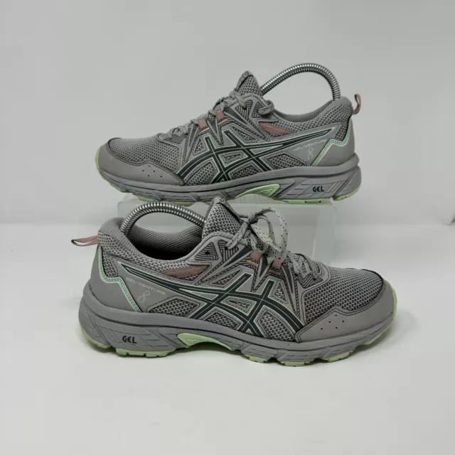 Asics Gel Venture 8 Women’s 9.5 W Trail Running Sports Shoes Gray Sneakers