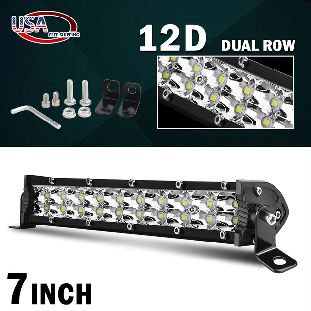 Projecteur LED Combo 7 Pouces 2400W 12M De Lumens - Pour Camion, 4x4, Antibrouillard, IP67