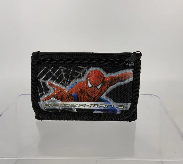 Spiderman 3 Wallet Youth Children's Black Tri Fold