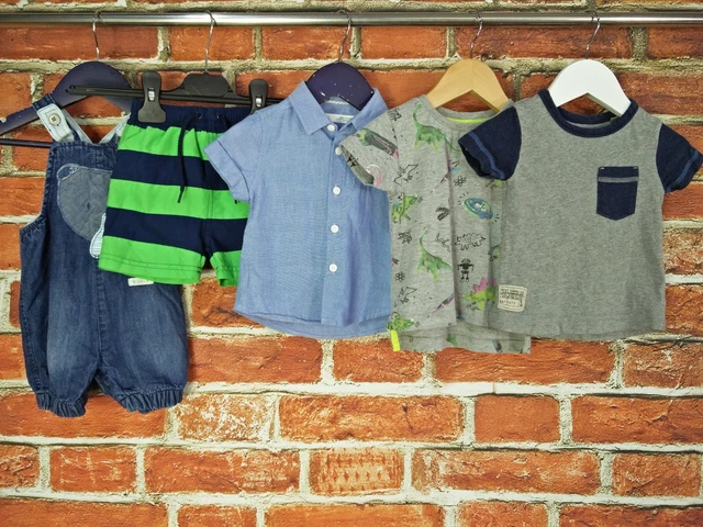 Baby Boy Bundle Age 3-6 Months Next John Lewis Dungarees Swim Shorts Top 68Cm