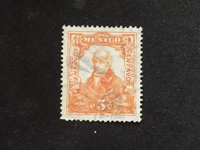 Mexico 1910 Centenary Mexican War Independence 5C Orange Miguel Hidalgo - Used