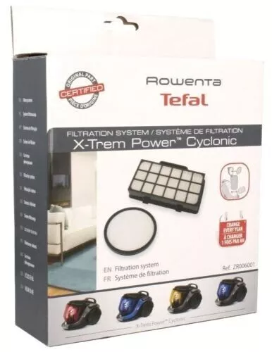 Kit Filtri per Aspirapolvere senza Sacco Rowenta Ricambi X-Trem Power Cyclonic