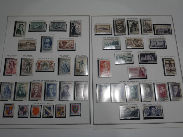 France Lot 45 Timbres Neufs** De 1951 A 53. Bonne Cote
