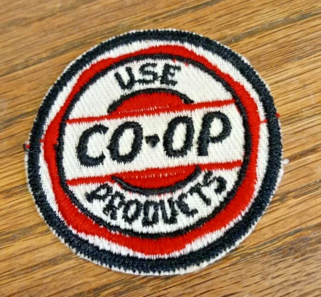 VINTAGE Embroidered Automotive Gasoline Patch UNUSED   CO-OP PRODUCTS  2"