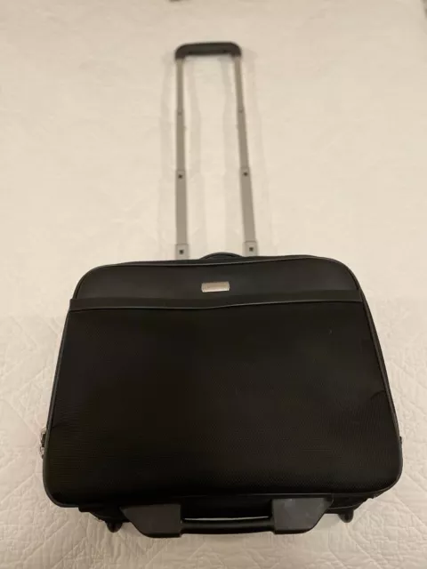 FRANKLIN COVEY BLACK Pockets Rolling Briefcase Daytimer Travel