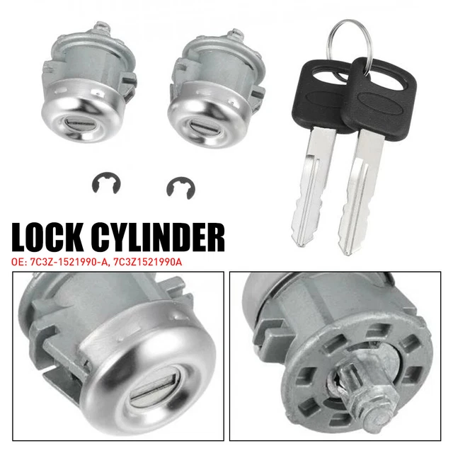 2pc Door Lock Cylinder & Keys for 99-2016 Ford F250 F350 Lincoln Navigator 98-14