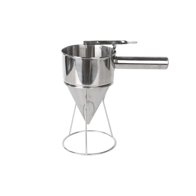 1.75L Octopus Balls Tool Baking Funnel Stainless Steel Takoyaki Dough Dispenser