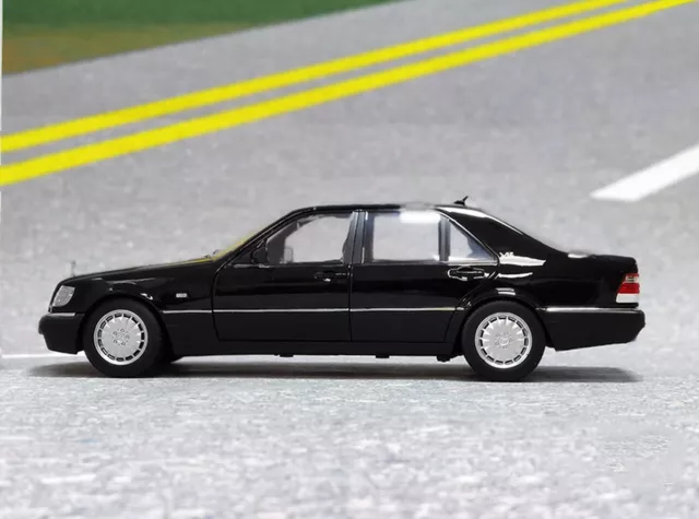 1/18 Scale Mercedes-Benz S600 W140 1990 Black Diecast Car Model Toy Gift NIB NEW 3