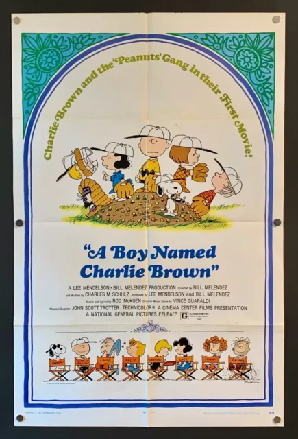 A Boy Named Charlie Brown (1969) Original 1SH Movie Poster – Good **Peanuts**