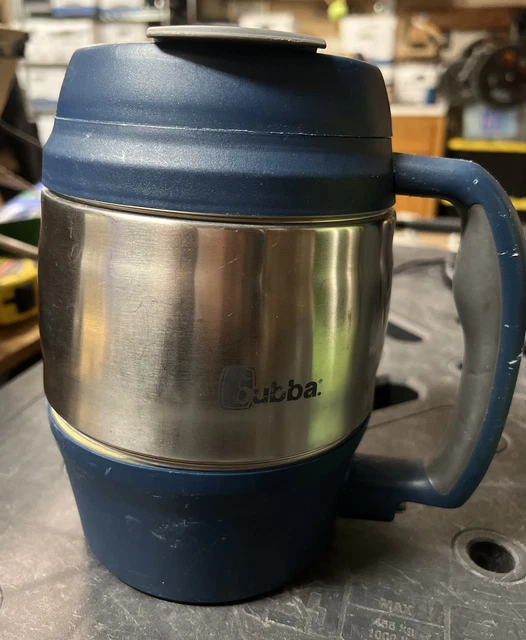 Bubba Keg Insulated Travel Mug 52oz Blue Stainless Flip Top Thermos Hot & Cold 2