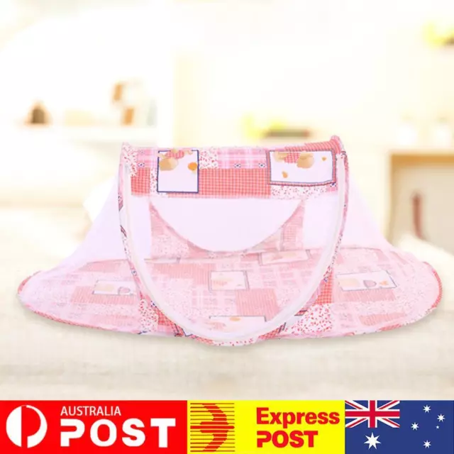 Baby Accessories Foldable Crib Netting Bedding for Newborn Infant (Red)