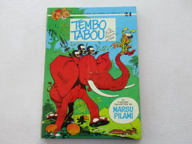 Spirou Et Fantasio T24 Etat Be Tembo Tabou Edition Originale 1974 Refv1