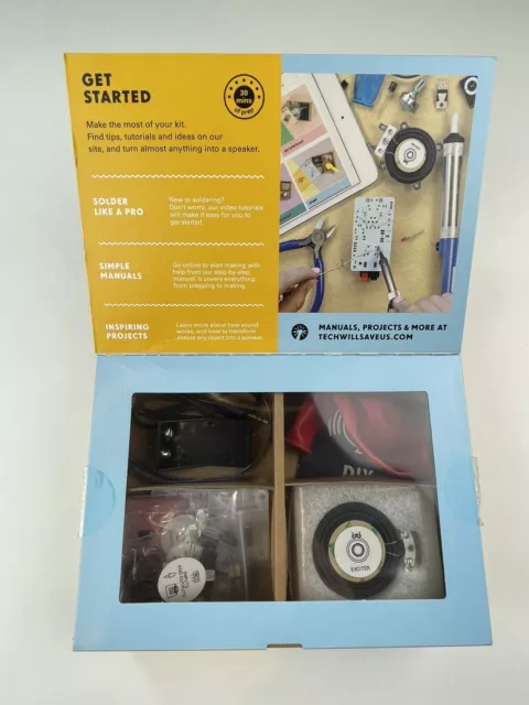 Tech Will Save Us, Speaker Kit - Educational STEM Toy - Engineering Kit NEW