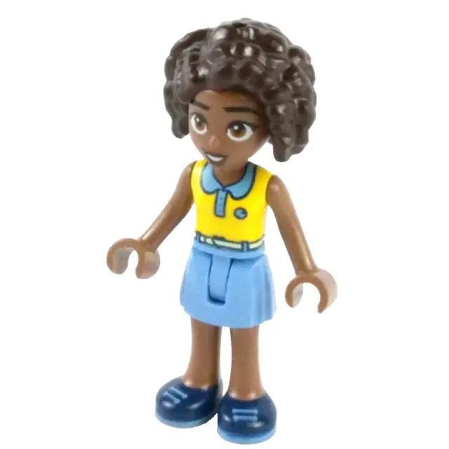 LEGO® Friends ALYIA Minifigure™ frnd606 Yellow Top Medium Blue Skirt Mini Doll