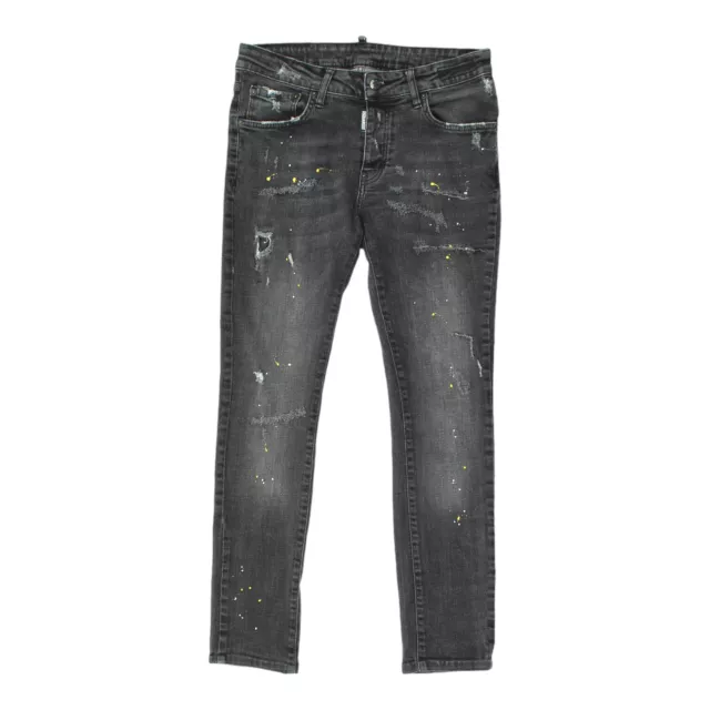 Dsquared2 Womens Black Distressed Skinny Jeans | Vintage High End Designer Denim