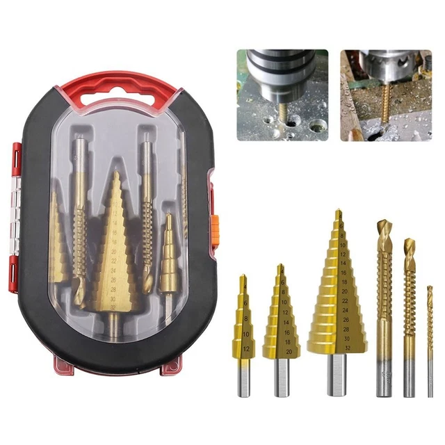 GROOVE HIGHSPEED REAMING Hex Shank HSS Straight Groove Step Drill Bit