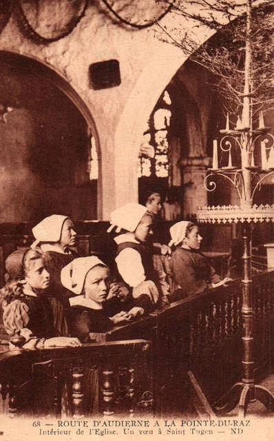 Carte Postale Ancienne AK BOEN - Intérieur De L'Église (430654) - Originale